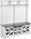 VEVOR Hall Tree Entryway Bench, LED Coat Rack by VEVOR