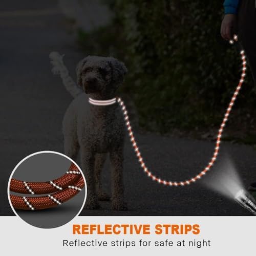 Taglory Rope Dog Leash for Small Medium Dogs, 5 FT Padded Handle - Image 5