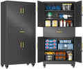 GAIOUS 74” Tall Metal Garage Storage Cabinet by GAIOUS