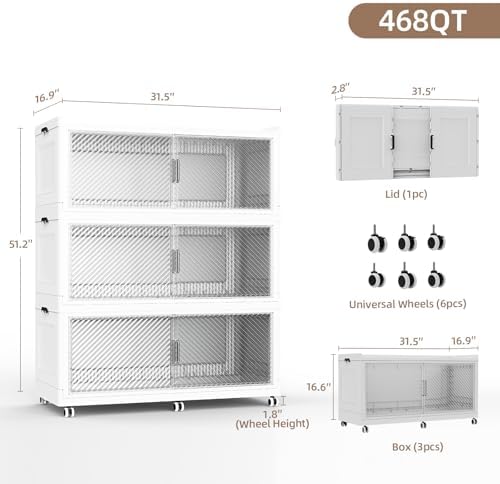 SAILUN 150Gal Extra Large Stackable Storage Bins - Image 2