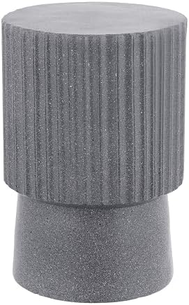 JONATHAN Y Louisa Outdoor Accent Table 19" Fluted Polyresin - Image 4