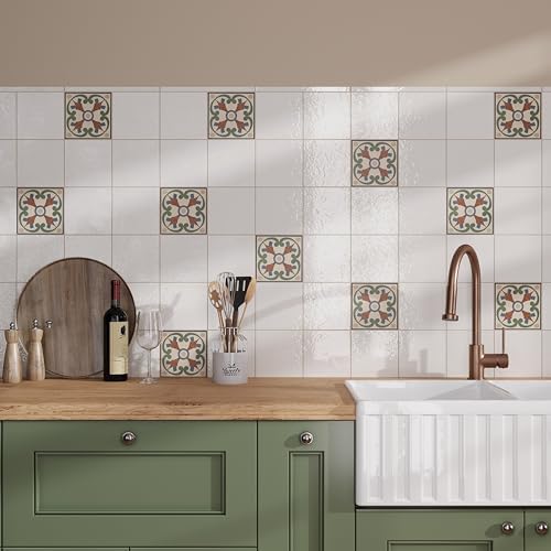 Mosaic Porcelain Tile Green Terracotta 6x6 Matte 19-Pack - Image 6