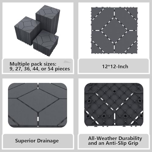Deck Tiles - Plastic Interlocking Patio Flooring, Waterproof & All Weather - Image 4