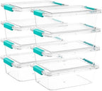 Vtopmart 8 Pack 3 Qt Clear Storage Bins by Vtopmart