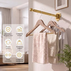Clothes Drying Rack, Wall Mounted Clothes Hanger Rack, Retractable - Image 6