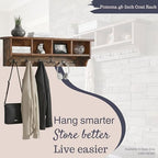 Pomona Solid Wood Entryway Coat Rack - Image 4