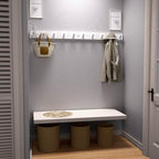 SKOLOO Wall Mounted Coat Rack 38", 10 Hooks, Shaker Style - Image 2
