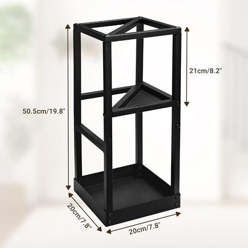 Umbrella Stand for Entryway Metal Geometric Freestanding Umbrella Holder or - Image 2