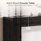 Solid Wood Console Table, 63-Inch Farmhouse Sofa Table Behind Couch - Image 5