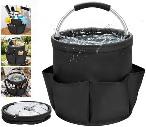 17L Foldable Waterproof Cleaning Supply Caddy by ZUZUAN