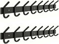 Coat Rack Wall Mount – 24 Inch Stainless Steel Hook Rail by SAYONEYES