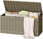 Flamaker Outdoor Storage Box 80 Gallon Resin Waterproof Deck Box by Flamaker