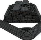 Interlocking Deck Tiles Corner Trim Pieces, Waterproof, Easy Snap Edge Sealing by VireoNest