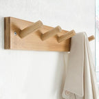 SKOLOO Coat Rack Wall Mount 17 inch, 5 Hooks, Shaker Style - Image 2