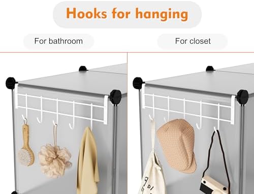 HOMIDEC 6 Light Grey Cube Storage Organizer, Modular Storage Shelf - Image 5