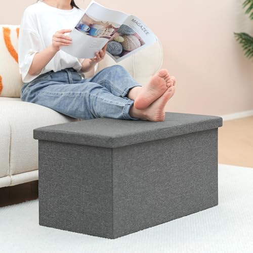 PINPLUS Folding Storage Ottoman Bench - Image 5