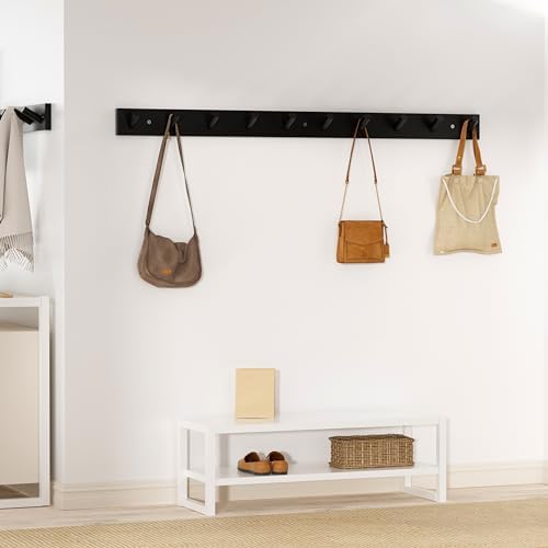 SKOLOO Wall Mounted Coat Rack 38", 10 Hooks, Shaker Style - Image 3