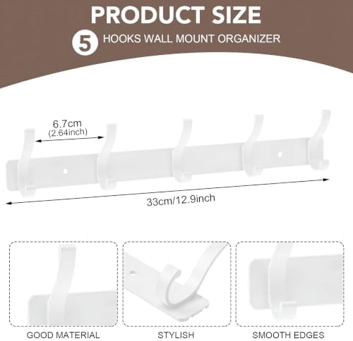 Wall Mount Coat Rack 2 Pack - Image 2