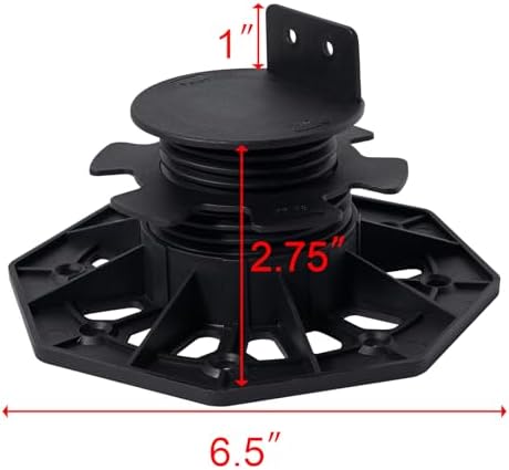 24Pack Adjustable Plastic Pedestal Paver, Floor Slate Support Floor Lift - Image 2