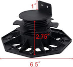 24Pack Adjustable Plastic Pedestal Paver, Floor Slate Support Floor Lift - Image 2