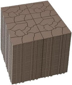 144 PCS Plastic Interlocking Deck Patio Tiles by Mapleyard