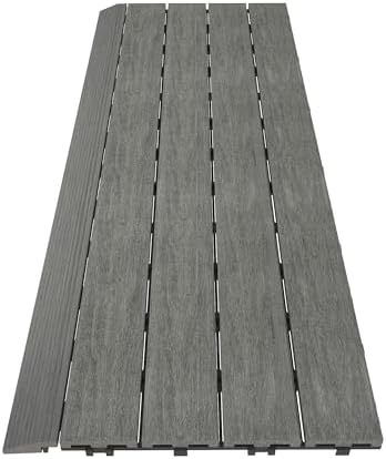 NewTechWood 1/6 ft. x 3 ft. Quick Deck Composite Deck Tile Straight Fascia in - Image 5