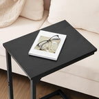 AMHANCIBLE C Shaped End Table, Slide Under Couch Table - Image 5
