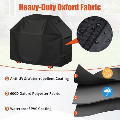 iCOVER Grill Cover 58 inch, BBQ Grill Cover - Image 6