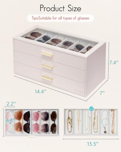 VLANDO 18-Slot Sunglasses Organizer - Image 4