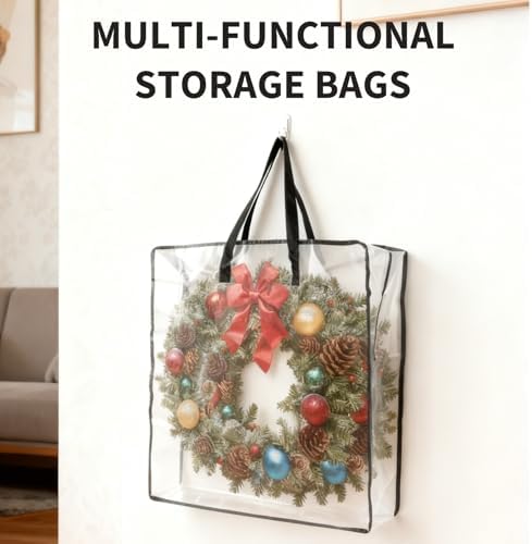 Garvee Christmas Wreath Storage Container, 8 Pack Moving Bags - Image 6