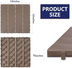216 PCS Plastic Interlocking Deck Tiles - Image 2