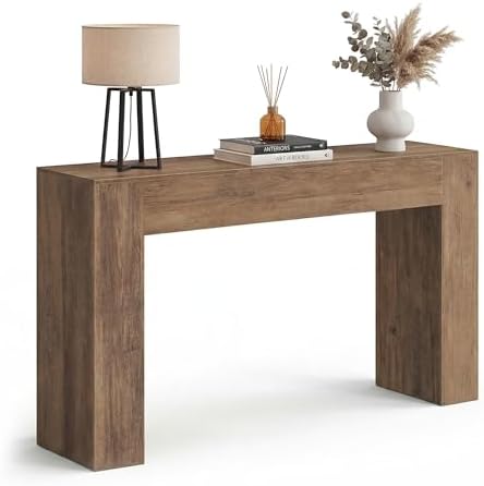 VASAGLE 47.2 Inches Entryway Table, Thick Tabletop Console Table by VASAGLEbySONGMICSHOME