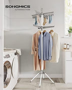 SONGMICS Clothes Drying Rack, 72.8-Inch Drying Rack, 3 Rotatable Arms - Image 2