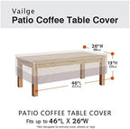 Outdoor Coffee Table Cover, Patio Table Furniture Cover Waterproof Rectangle - Image 2