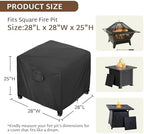 iBirdie Outdoor Fire Pit Cover 28 x 28 inch, - Image 2
