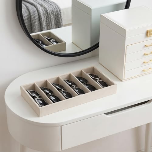 2 Pack Sunglass Drawer Organizer, 6 Grid Velvet Glasses Tray, Eyeglasses - Image 5