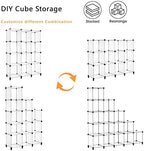 AWTATOS Closet Organizer, 12 Cube Storage Organizer, Translucent - Image 6
