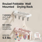 Wall Mounted Drying Rack with 7 Hidden Clips - Image 2
