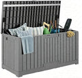 LAUSAINT HOME 100 Gallon Resin Deck Box, Package Delivery Box by LAUSAINTHOME