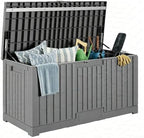 LAUSAINT HOME 100 Gallon Resin Deck Box, Package Delivery Box by LAUSAINTHOME