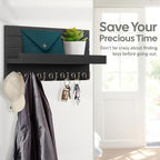 HONJIN Key Holder for Wall: Upgraded 7 Sturdy Key Hooks Easy Installation Mail - Image 3