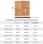 Yaheetech 10pcs Acacia Hardwood Interlocking Deck Tiles - Image 5