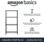 Amazon Basics 4-Shelf Steel Wire Storage Shelves - Image 3