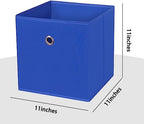Foldable Storage Cubes Bins, 11 Inch Cloth Storage Cube Fabric Storage Box - Image 2