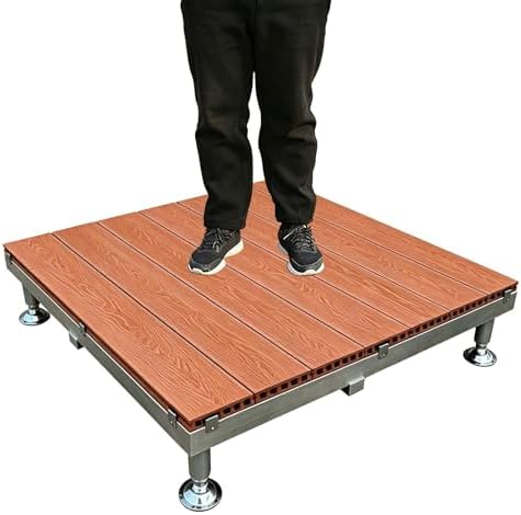 ESOYAWE Patio Raised Deck Platform 84x84cm, Modular Floating Deck Kit by ESOYAWE