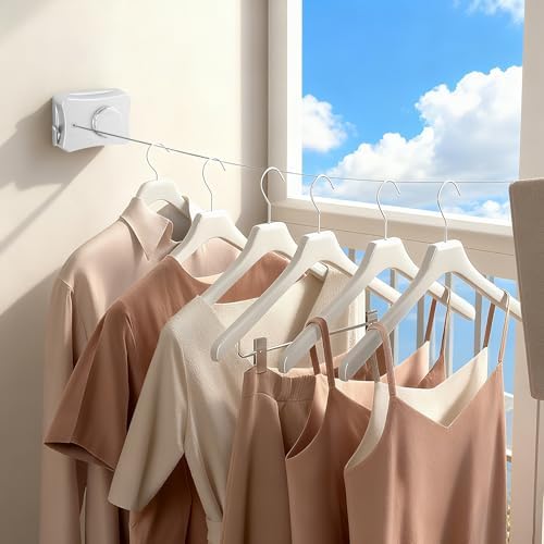 Retractable Clothesline for Indoor & Outdoor Use by Unknown