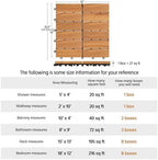 Yaheetech 108PCS Acacia Interlocking Deck Tiles Outdoor Patio Flooring - Image 5