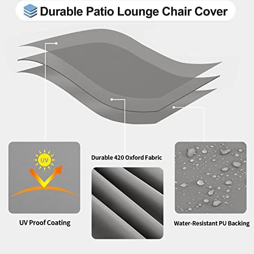 OutdoorLines Waterproof Patio Chaise Lounge Chair Cover - Image 3