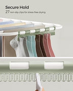SONGMICS Clothes Drying Rack, Foldable 2-Level Stee Laundry Drying Rack - Image 4