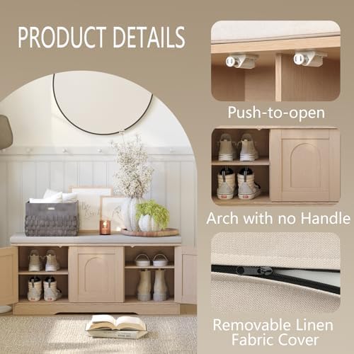 DINZI LVJ Shoe Storage Bench - Image 5